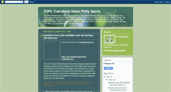 Desktop Screenshot of everybodyhatesphillysports.blogspot.com