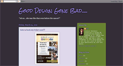 Desktop Screenshot of gooddesigngonebad.blogspot.com