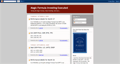 Desktop Screenshot of magic-formula-investing-executed.blogspot.com