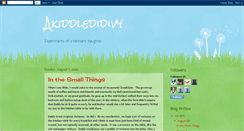 Desktop Screenshot of akiddledidivy.blogspot.com