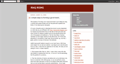 Desktop Screenshot of iraqrising.blogspot.com