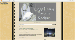 Desktop Screenshot of griggrecipes.blogspot.com