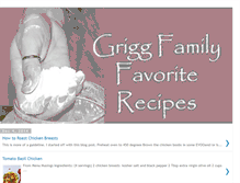 Tablet Screenshot of griggrecipes.blogspot.com