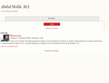 Tablet Screenshot of miabdulmalik.blogspot.com