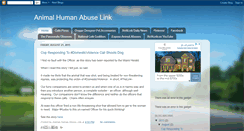 Desktop Screenshot of animalhumanabuselink.blogspot.com