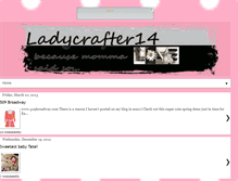 Tablet Screenshot of ladycrafter14.blogspot.com