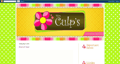 Desktop Screenshot of mrsculpsclassblog.blogspot.com