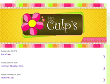 Tablet Screenshot of mrsculpsclassblog.blogspot.com