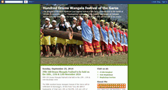 Desktop Screenshot of hundreddrumswangalafestival.blogspot.com