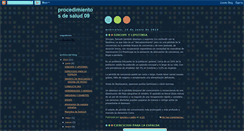 Desktop Screenshot of procedimientosdesalud09.blogspot.com