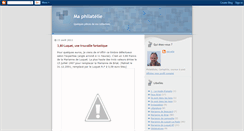 Desktop Screenshot of philatelie-de-vervelle.blogspot.com