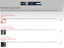 Tablet Screenshot of melodicrocklyrics.blogspot.com