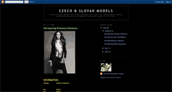 Desktop Screenshot of czechslovakmodels.blogspot.com