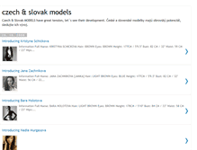 Tablet Screenshot of czechslovakmodels.blogspot.com