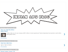 Tablet Screenshot of indianadsblog.blogspot.com
