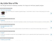 Tablet Screenshot of mylilsliceofpie.blogspot.com