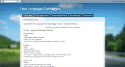 Desktop Screenshot of language-exchanges.blogspot.com