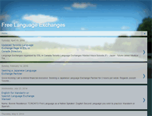 Tablet Screenshot of language-exchanges.blogspot.com
