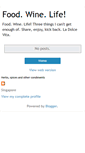 Mobile Screenshot of foodwinelife.blogspot.com