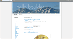Desktop Screenshot of helloboulder.blogspot.com