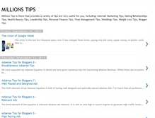 Tablet Screenshot of millions-tips.blogspot.com