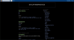 Desktop Screenshot of evilpyrophsyco.blogspot.com