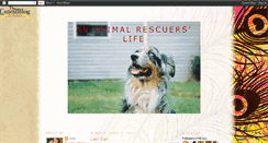 Desktop Screenshot of animalrescuerslife.blogspot.com