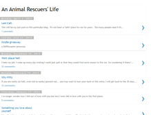 Tablet Screenshot of animalrescuerslife.blogspot.com