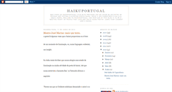 Desktop Screenshot of haikuportugal.blogspot.com