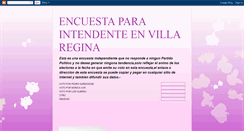 Desktop Screenshot of eleccionesenvillaregina.blogspot.com