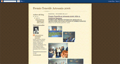 Desktop Screenshot of premio-artesania-tenerife-2006.blogspot.com