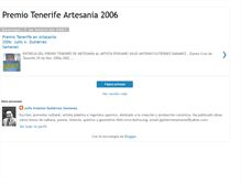 Tablet Screenshot of premio-artesania-tenerife-2006.blogspot.com