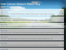 Tablet Screenshot of colemansmissionblog.blogspot.com