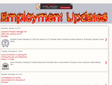 Tablet Screenshot of employmentupdates.blogspot.com