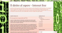 Desktop Screenshot of dirittoalsapere.blogspot.com