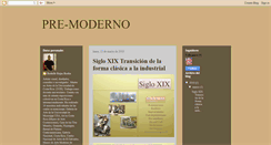 Desktop Screenshot of pre-moderno.blogspot.com