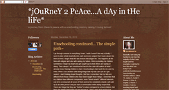 Desktop Screenshot of journey2peace.blogspot.com