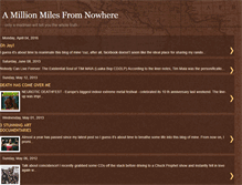 Tablet Screenshot of amillionmilesfromnowhere.blogspot.com