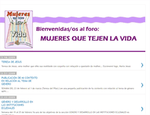 Tablet Screenshot of mujeresquetejenlavida.blogspot.com