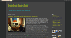 Desktop Screenshot of londonteecher.blogspot.com