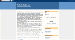 Desktop Screenshot of mobileinkorea.blogspot.com