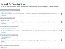 Tablet Screenshot of meandmyrunningshoes.blogspot.com