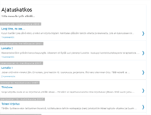 Tablet Screenshot of ajatuskatkos.blogspot.com