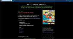 Desktop Screenshot of kryptonitefactor.blogspot.com