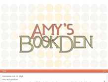 Tablet Screenshot of amysbookden.blogspot.com