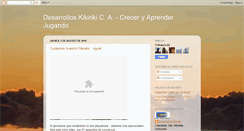 Desktop Screenshot of desarrolloskikiriki.blogspot.com