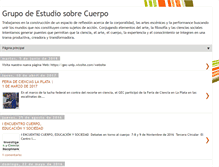 Tablet Screenshot of grupodeestudiosobrecuerpo.blogspot.com