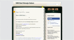 Desktop Screenshot of 1000hari.blogspot.com