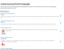 Tablet Screenshot of makemoneyonlinefromgoogle.blogspot.com
