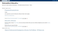 Desktop Screenshot of matemticaeducativa.blogspot.com